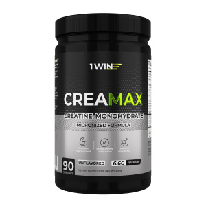 1WIN / Креатин моногидрат МАХ. Вкус Нейтральный, 600г, 90 порций