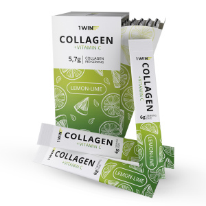 1WIN / Collagen + Vitamine C, Вкус: Лимон – Лайм, 30 саше-стиков 1WIN / Collagen + Vitamine C, Вкус: Лимон – Лайм, 30 саше-стиков