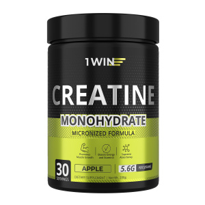 1WIN / Креатин моногидрат. Вкус Яблоко, 200 гр. 30 порций