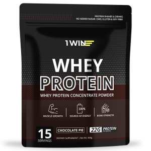 Протеин Whey Protein / Белковый коктейль для похудения. Вкус Шоколадный пирог, 450гр.