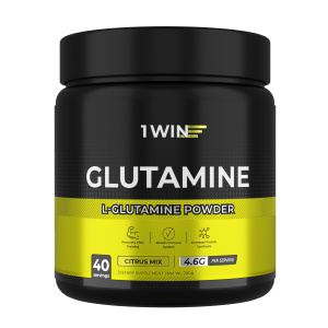 1WIN / L-глютамин. Вкус Цитрусовый микс, 200 гр