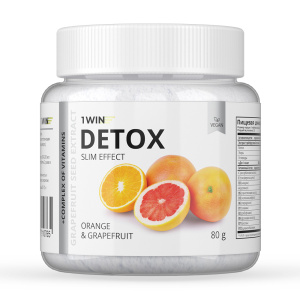 1WIN / Detox Slim Effect / Детокс Слим Эффект + экстракт Грейпфрутовой косточки, Вкус Апельсин-Грейпфрут, 32 порции