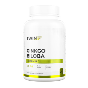 1WIN / Гинкго Билоба + Витамин С, 60 капсул