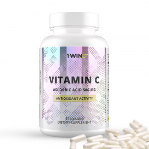 1WIN Комплексная пищевая добавка Витамин С в капсулах, 500 мг. 60 капсул