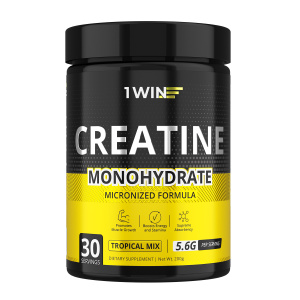 1WIN / Creatine Monohydrate, Креатин моногидрат, Вкус Тропический микс, 30 порций