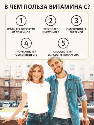 1WIN / Витамин С 900 мг, 20 шипучих таблеток