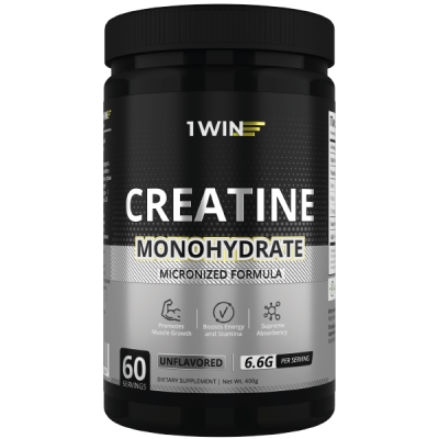1WIN / Креатин моногидрат. Вкус Нейтральный, 400г, 60 порций