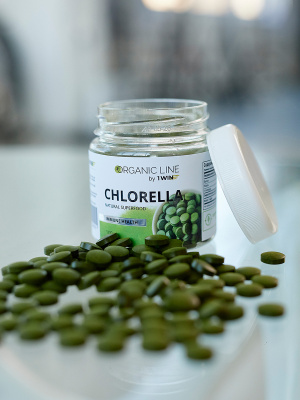 1WIN / Хлорелла органическая натуральная, Chlorella прессованная в таблетках, Суперфуд, 100 грамм
