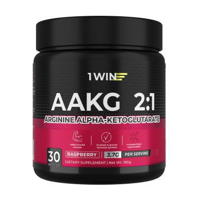 1WIN / Аминокислоты AAKG 2:1, вкус малины, 30 порций