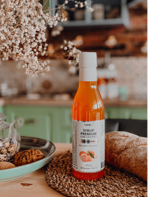 1WIN / Сироп Премиум, Низкокалорийный, Мандарин, 375 мл