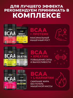 1WIN / ВСАА 2:1:1, Вкус Вишня, 30 порций