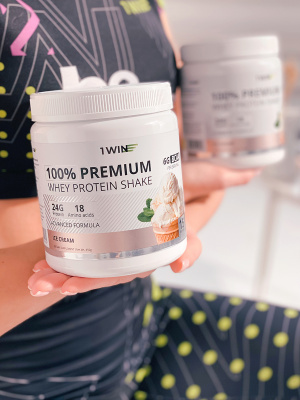 Премиум протеин / PREMIUM INSTANT WHEY / Белковый коктейль для похудения / Пломбир, 450г