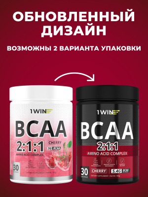 1WIN / ВСАА 2:1:1, Вкус Вишня, 30 порций