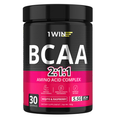 1WIN ВСАА 2:1:1 Вкус Мохито-Малина, 30 порций