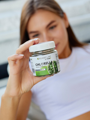 1WIN / Хлорелла органическая натуральная, Chlorella прессованная в таблетках, Суперфуд, 100 грамм