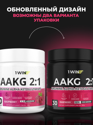 1WIN / Аминокислоты AAKG 2:1, вкус малины, 30 порций