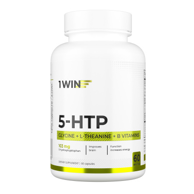 1WIN /  5-HTP с глицином, l-теанином и витаминами группы B, 60 капсул