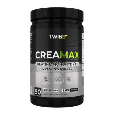 1WIN / Креатин моногидрат МАХ. Вкус Нейтральный, 600г, 90 порций