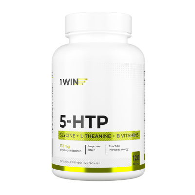 1WIN /  5-HTP с глицином, l-теанином и витаминами группы B, 120 капсул