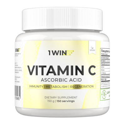 1WIN / Витамин С / L Аскорбиновая кислота / Vitamin C Ascorbic acid / Витамин C 1000mg, 150 гр