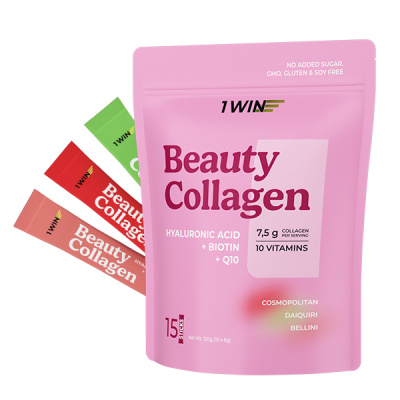 1WIN / Коллаген в стиках Beauty Collagen mix. Вкусы: Дайкири, Беллини, Космополитен, 8г, 15 стиков