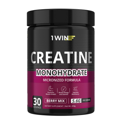 1WIN Creatine Monohydrate, Креатин моногидрат, Вкус Ягодный микс, 30 порций
