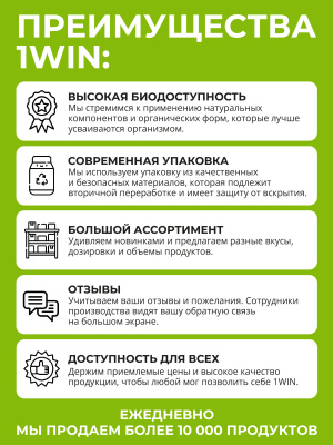 1WIN / Протеиновая смесь для панкейков, 480г