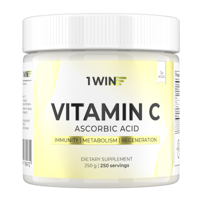 1WIN / Витамин С / L Аскорбиновая кислота / Vitamin C Ascorbic acid / Витамин C 1000mg, 250 гр